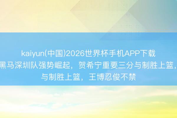 kaiyun(中国)2026世界杯手机APP下载 拒却被横扫！黑马深圳队强势崛起，贺希宁重要三分与制胜上篮，王博忍俊不禁
